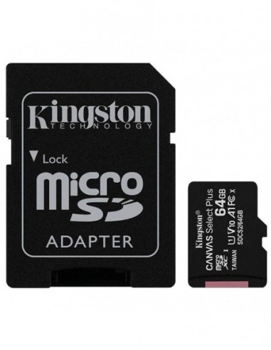 Tarjeta memoria microSD con adaptador...