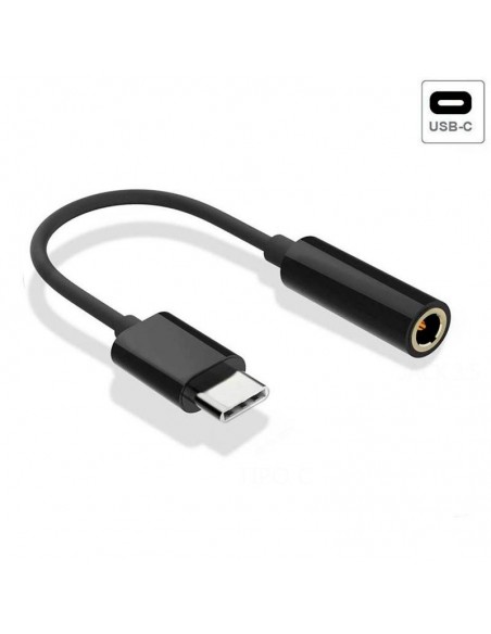 Adaptador universal conector Tipo C a Jack 3,5 mm COOL