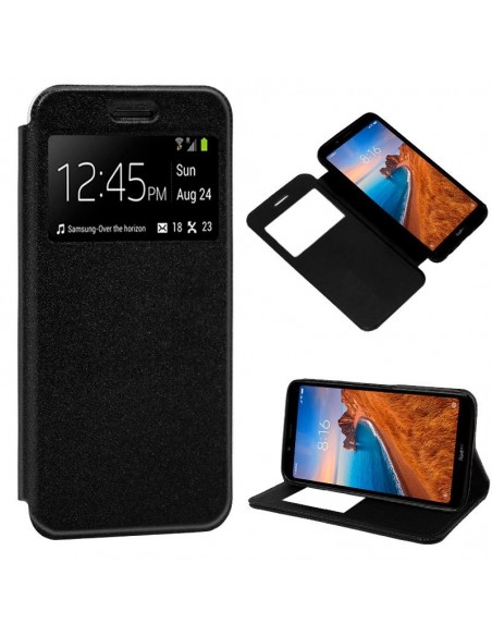Funda libro soporte TPU Xiaomi Redmi 7A negra