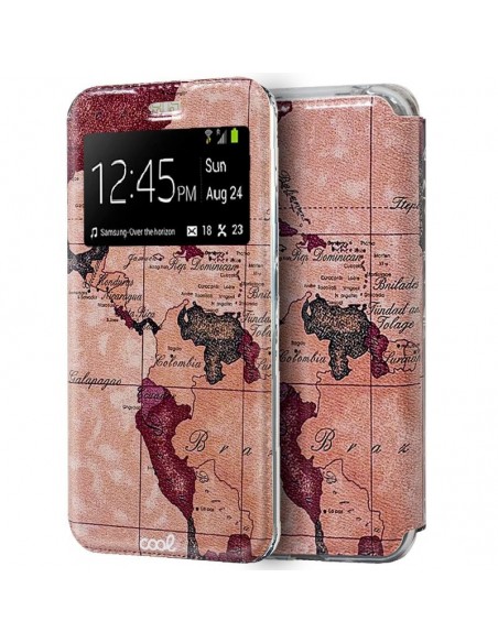 Funda libro soporte TPU Xiaomi Mi 9 diseño Mapa