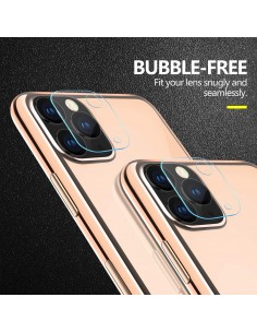 Protector camaras trasera vidrio templado iPhone 11 Pro transparente 2