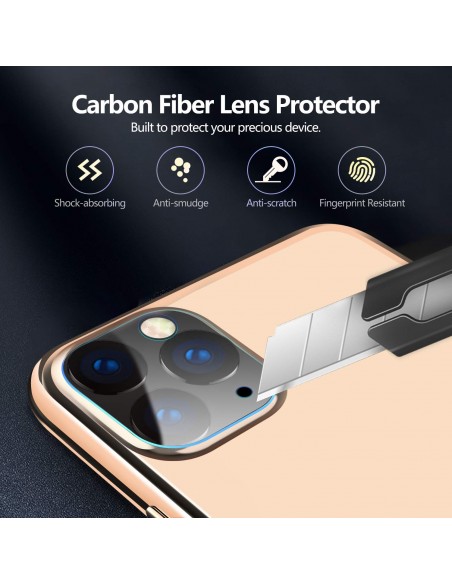 Protector camaras trasera vidrio templado iPhone 11 Pro transparente