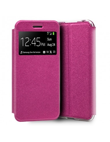Funda libro soporte TPU Samsung A105 Galaxy A10 rosa