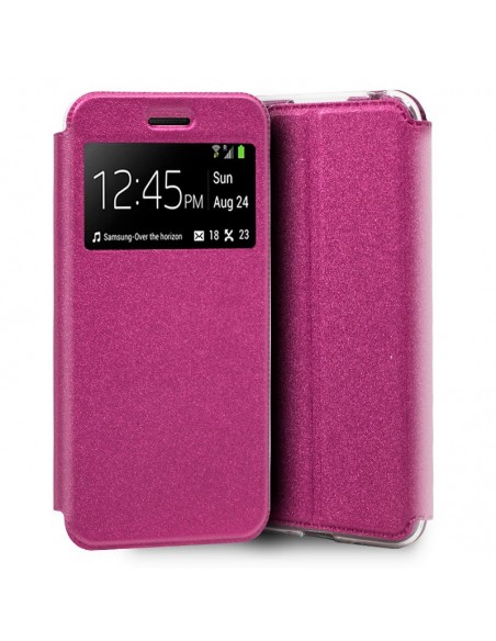 Funda libro soporte TPU Samsung A105 Galaxy A10 rosa