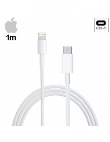 Cable original Apple USB tipo C a lightning iPhone 11 / 12 iPad 2019 / 2020 1 metro (Blíster)
