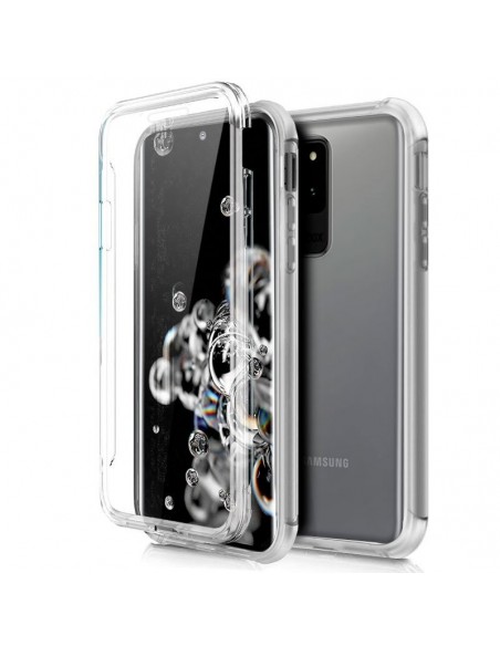 Funda gel TPU 3D Samsung G988 Galaxy S20 Ultra 5G transparente (Frontal + trasera)