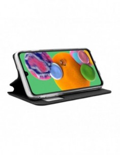 Funda libro soporte TPU Samsung A908 Galaxy A90 5G negra 2