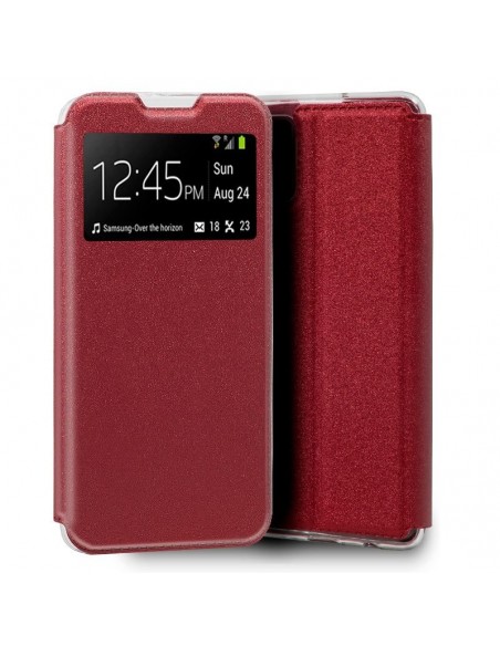 Funda libro soporte TPU Samsung A715 Galaxy A71 roja