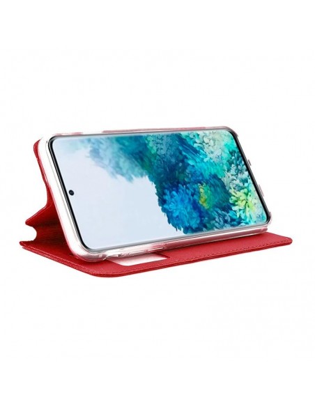 Funda libro soporte TPU Samsung G985 Galaxy S20 Plus roja