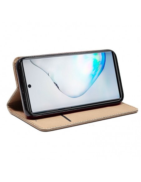 Funda libro soporte TPU Samsung N975 Galaxy Note 10 Plus beige