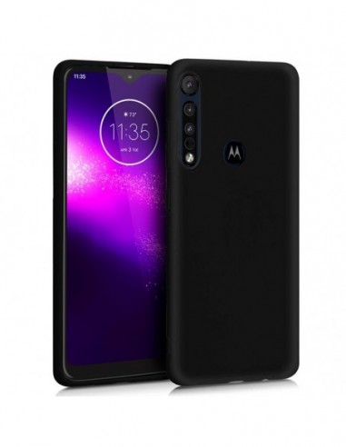Funda gel TPU Motorola One Macro negra