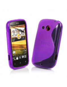 Funda TPU ola HTC Desire C (Golf) morada