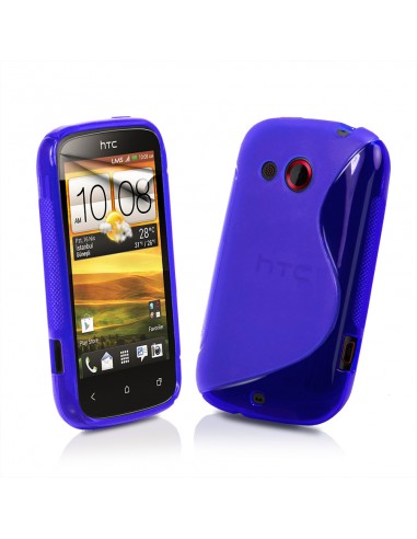 Funda TPU ola HTC Desire C (Golf) azul