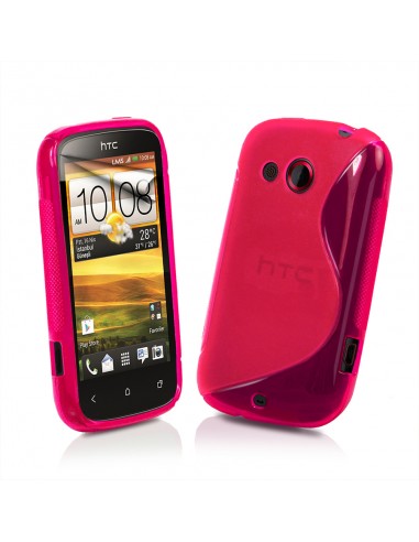 Funda TPU ola HTC Desire C (Golf) rosa