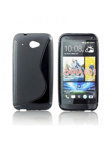 Funda gel TPU mate HTC Desire 601 negra