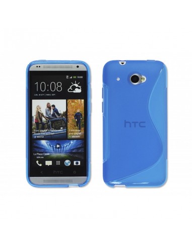 Funda gel TPU mate HTC Desire 601 azul turquesa