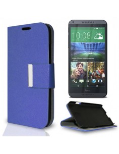 Funda libro soporte HTC Desire 816 azul