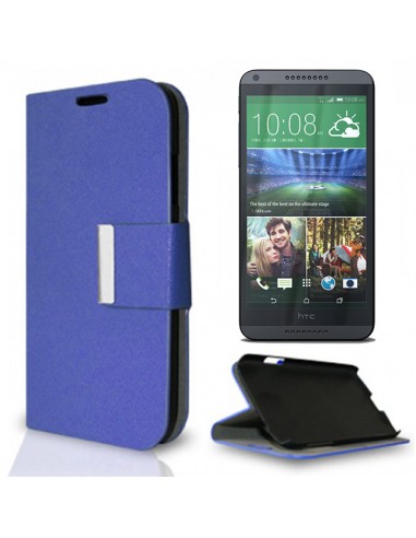 Funda libro soporte HTC Desire 816 azul