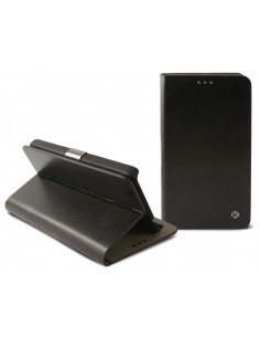 Funda libro soporte HTC Desire 820 símil piel negra