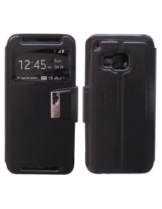 Funda libro soporte TPU HTC One (M9) negra