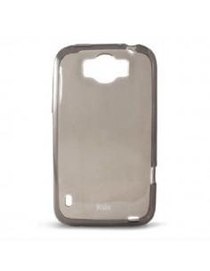 Funda gel TPU HTC Sensation XL negra humo