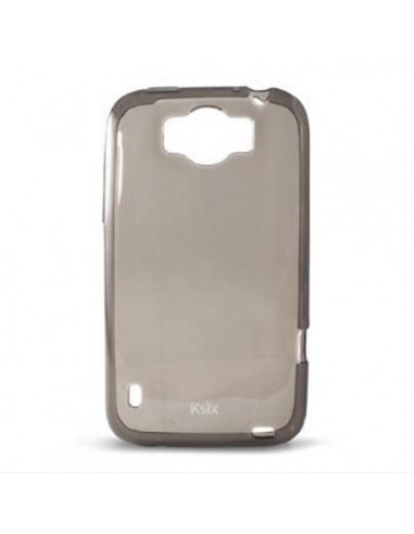 Funda gel TPU HTC Sensation XL negra humo