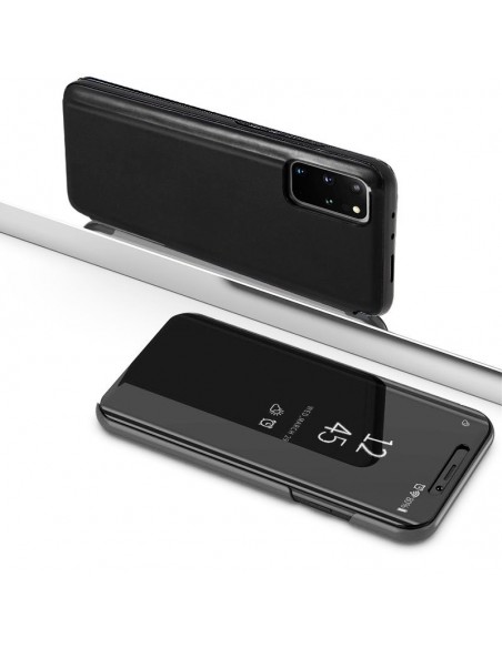 Funda libro soporte Samsung G985 Galaxy S20 Plus Clear View negra