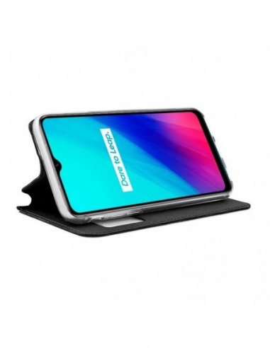 Funda libro soporte TPU Realme C3 negra
