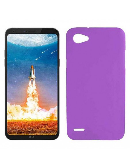 Funda gel TPU mate LG Q6 morada