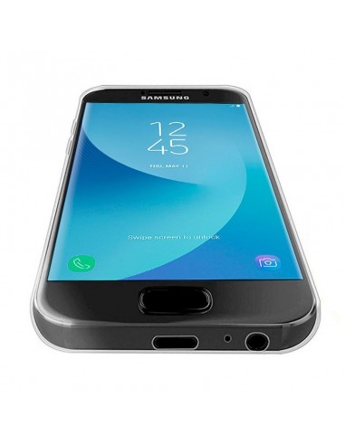 Funda 2 en 1 gel TPU endurecido 3D Samsung J530 Galaxy J5 (2017) transparente (Frontal + trasera)