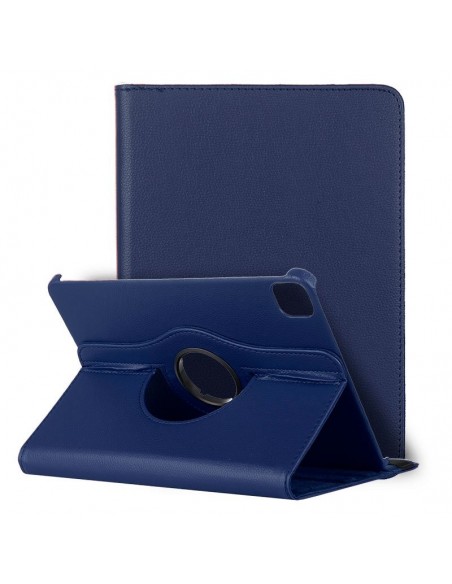 Funda soporte giratorio iPad Pro 11" (2020) / iPad Air 4 10,9" polipiel azul