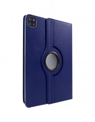 Funda soporte giratorio iPad Pro 11" (2020) / iPad Air 4 10,9" polipiel azul