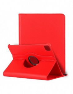 Funda soporte giratorio iPad Pro 11" (2020) / iPad Air 4 10,9" polipiel roja