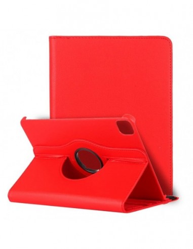 Funda soporte giratorio iPad Pro 11" (2020) / iPad Air 4 10,9" polipiel roja