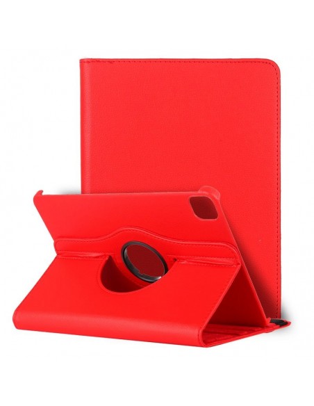 Funda soporte giratorio iPad Pro 11" (2020) / iPad Air 4 10,9" polipiel roja