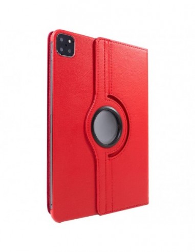 Funda soporte giratorio iPad Pro 11" (2020) / iPad Air 4 10,9" polipiel roja