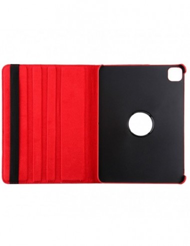Funda soporte giratorio iPad Pro 11" (2020) / iPad Air 4 10,9" polipiel roja