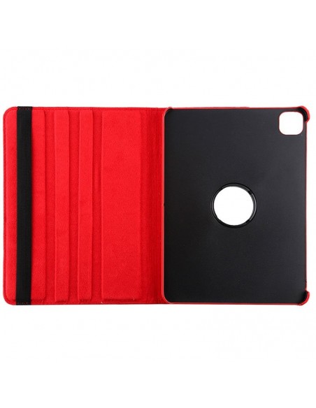 Funda soporte giratorio iPad Pro 11" (2020) / iPad Air 4 10,9" polipiel roja