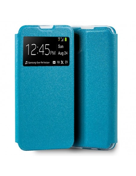 Funda libro soporte TPU Huawei P40 Lite celeste