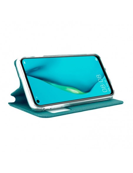 Funda libro soporte TPU Huawei P40 Lite celeste