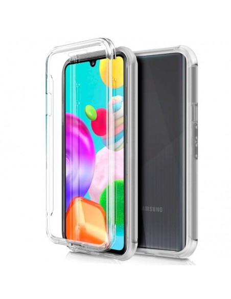 Funda gel TPU 3D Samsung A415 Galaxy A41 transparente (Frontal + trasera)