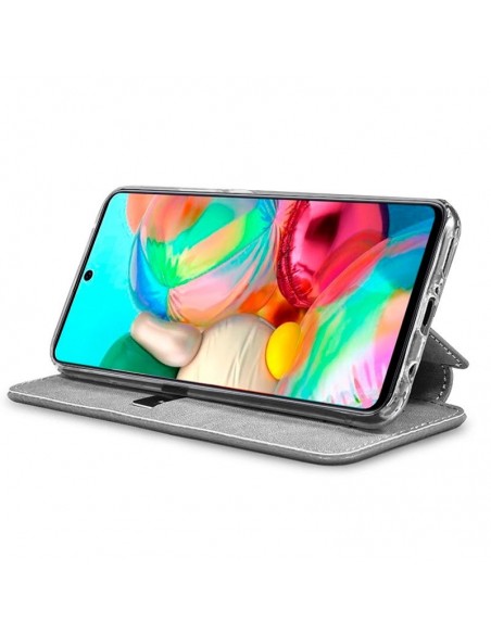 Funda libro soporte TPU Samsung A715 Galaxy A71 diseño Piñas
