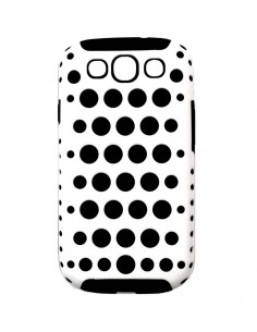 Carcasa puntos silicona Samsung Galaxy S3 I9300 blanca y negra