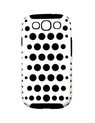 Carcasa puntos silicona Samsung Galaxy S3 I9300 blanca y negra
