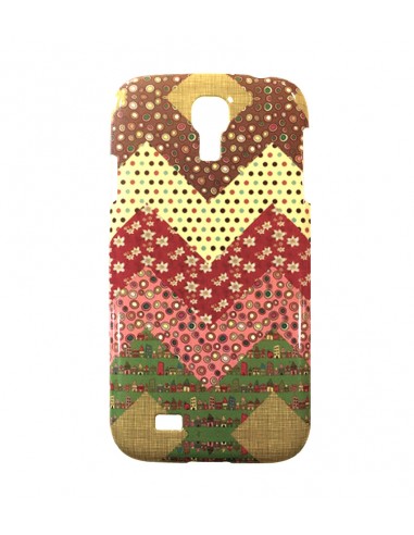 Carcasa Samsung Galaxy S4 (i9500, i9505) diseño Cenefas flores