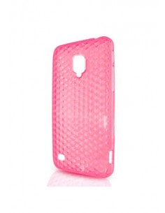Funda gel TPU diamond Samsung Galaxy S4 Mini rosa