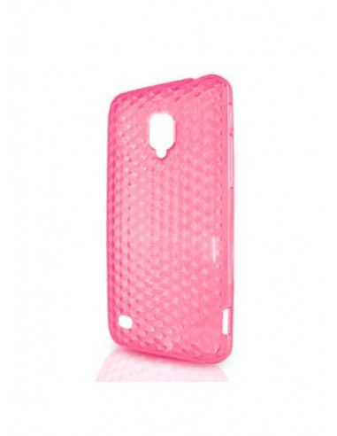 Funda gel TPU diamond Samsung Galaxy S4 Mini rosa