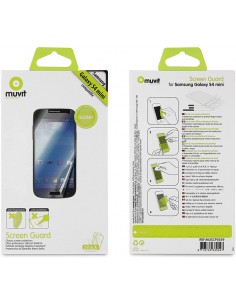 Juego 2 protectores pantalla adhesivos Samsung Galaxy S4 Mini (i9190, i9195) normal + antihuellas