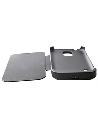 Funda libro batería Samsung G900 Galaxy S5 Power Bank negra 3800 mAh