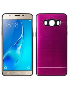 Carcasa aluminio cama TPU Samsung J510 Galaxy J5 (2016) rosa